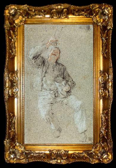 framed  DUSART, Cornelis Young Man with a Raised Glass dfg, ta009-2